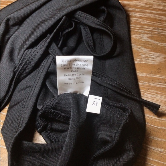 ISP Dancewear Savannah Black Mesh Cropped Halter Dance Top Size AS - Picture 5 of 6